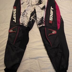 Shift Motocross Pants in Black, White & Pink